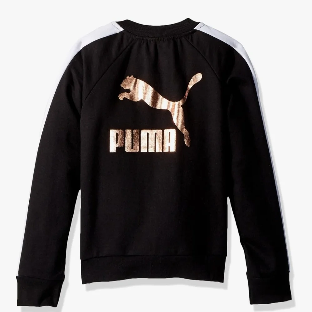 SALE PUMA Kids' Archive T7 Bomber Jacket - Size 8/10
